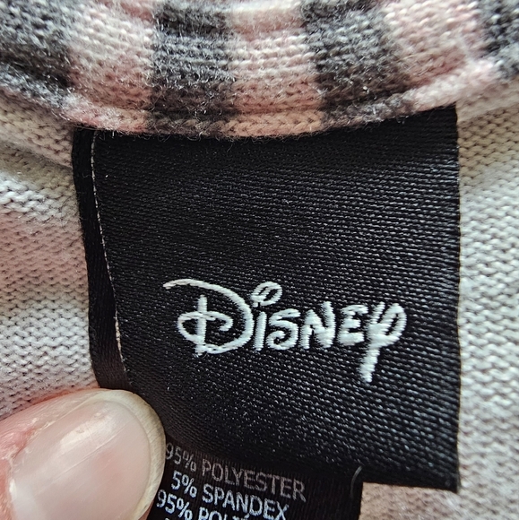 Disney Women's Pajama Top Pink with Black Mickey Pattern - Picture 15 of 15